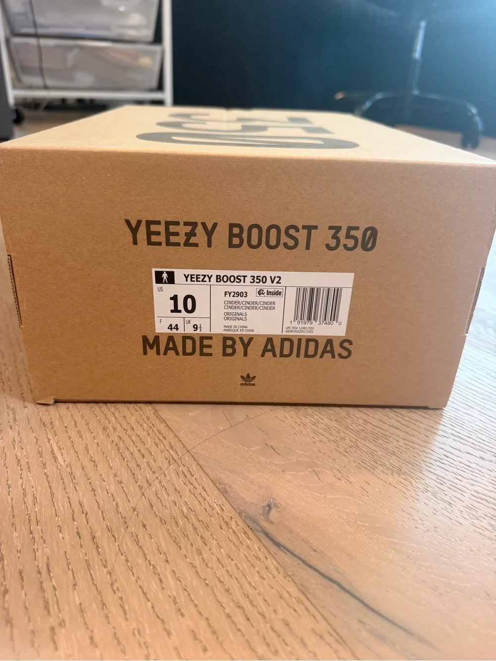 Yeezy Boost 350 V2 Men's Cinder Athletic Sneakers